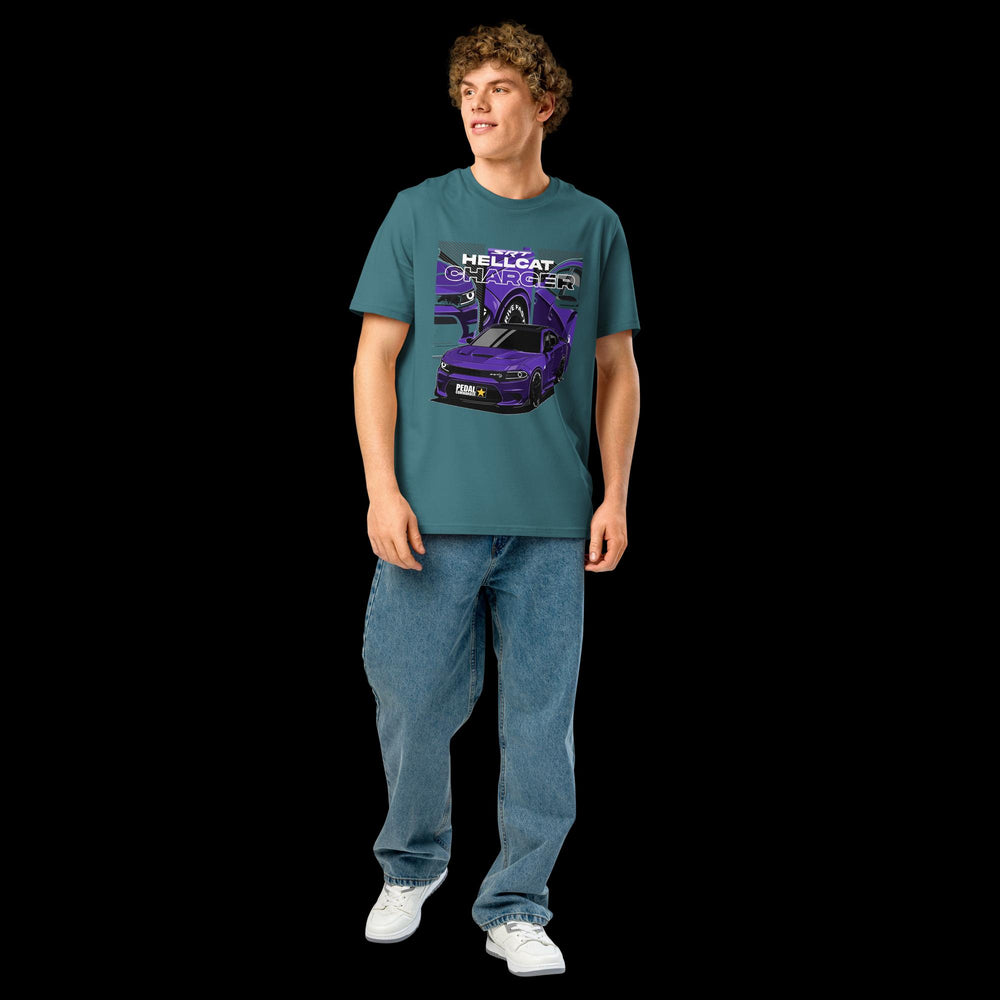 Unisex Organic Ribbed Neck T-shirt - Charger
image-6