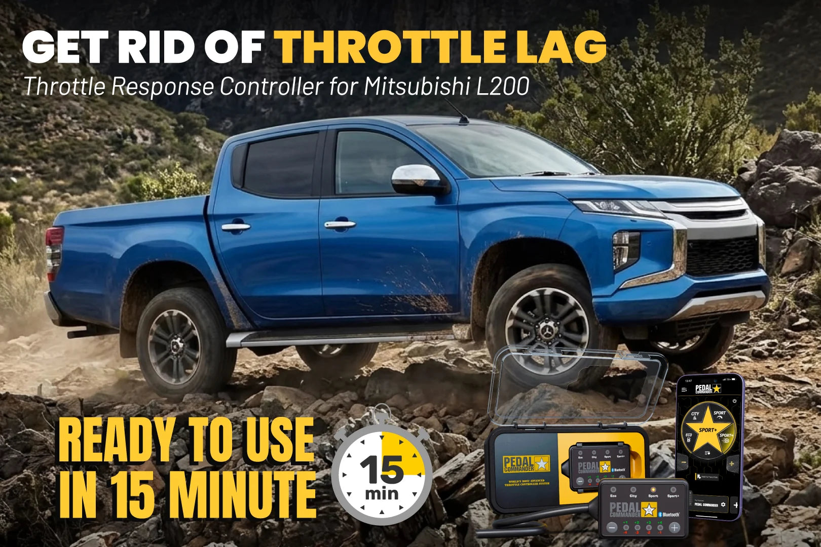 Mitsubishi L200用Pedal Commander®