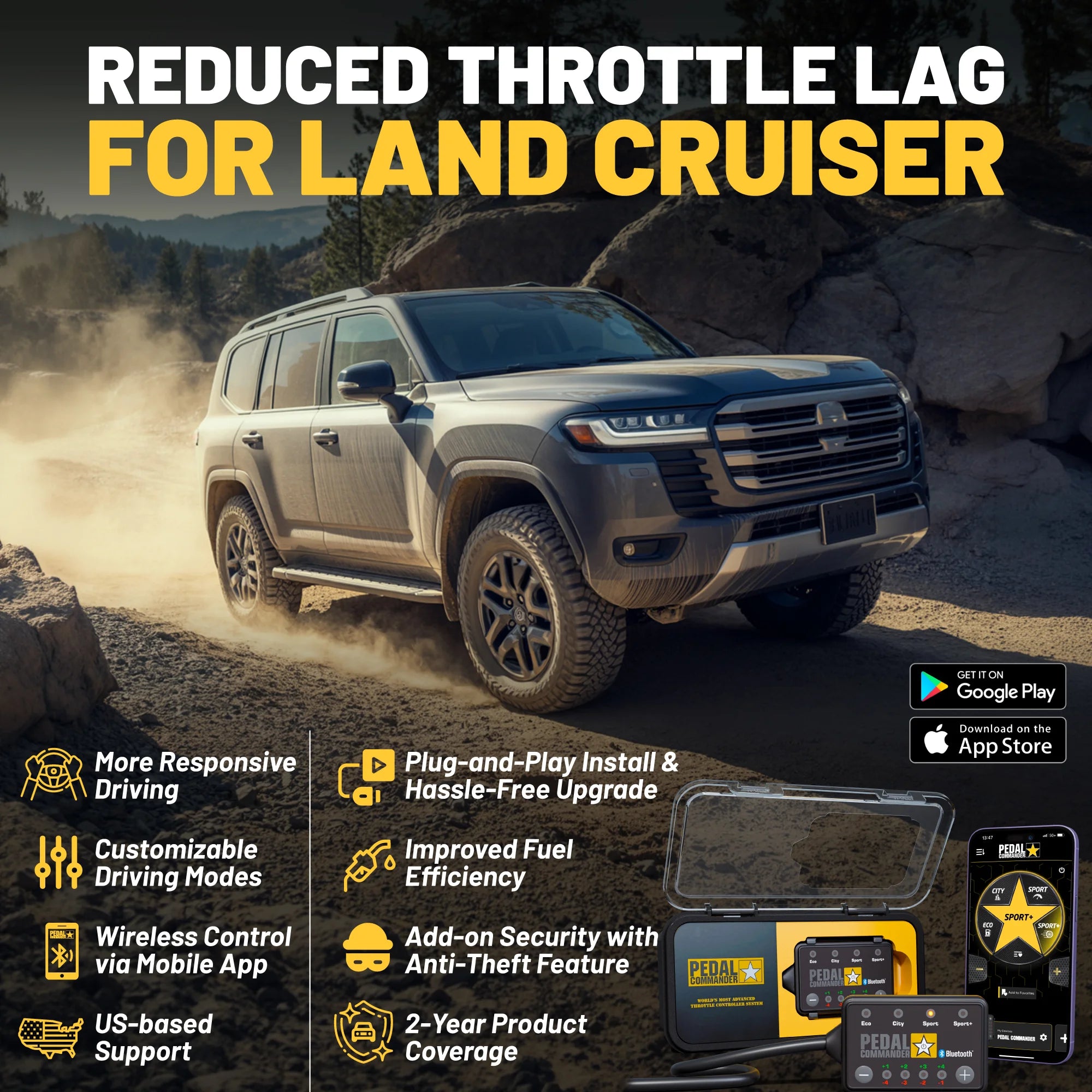 Pedal Commander for Toyota Land Cruiser 250