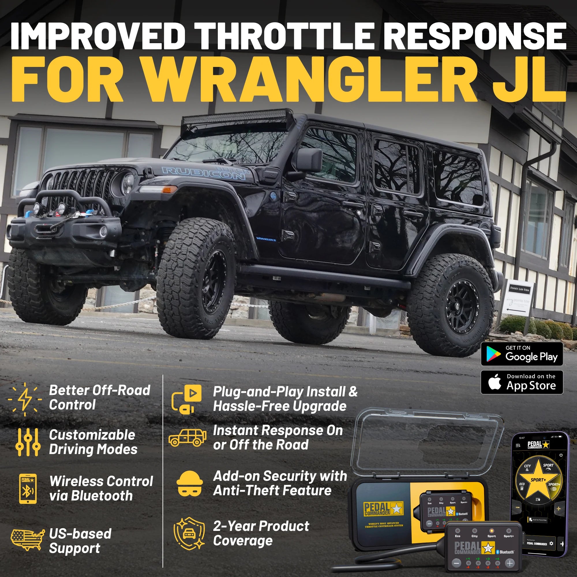 Pedal Commander® for Jeep Wrangler Performance Upgrade Pedal Commander® for Jeep Wrangler Performance Upgrade