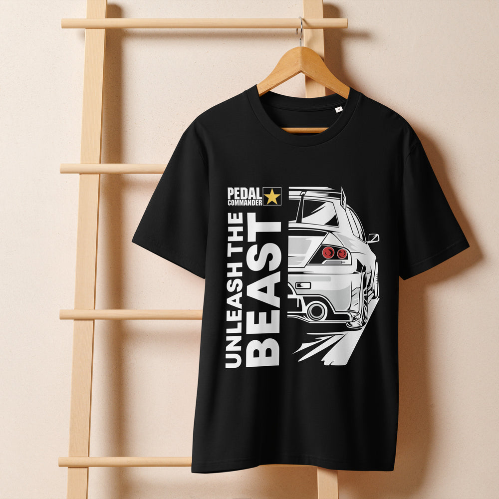 
Unisex Organic Ribbed Neck T-shirt | Unleash the Beast
