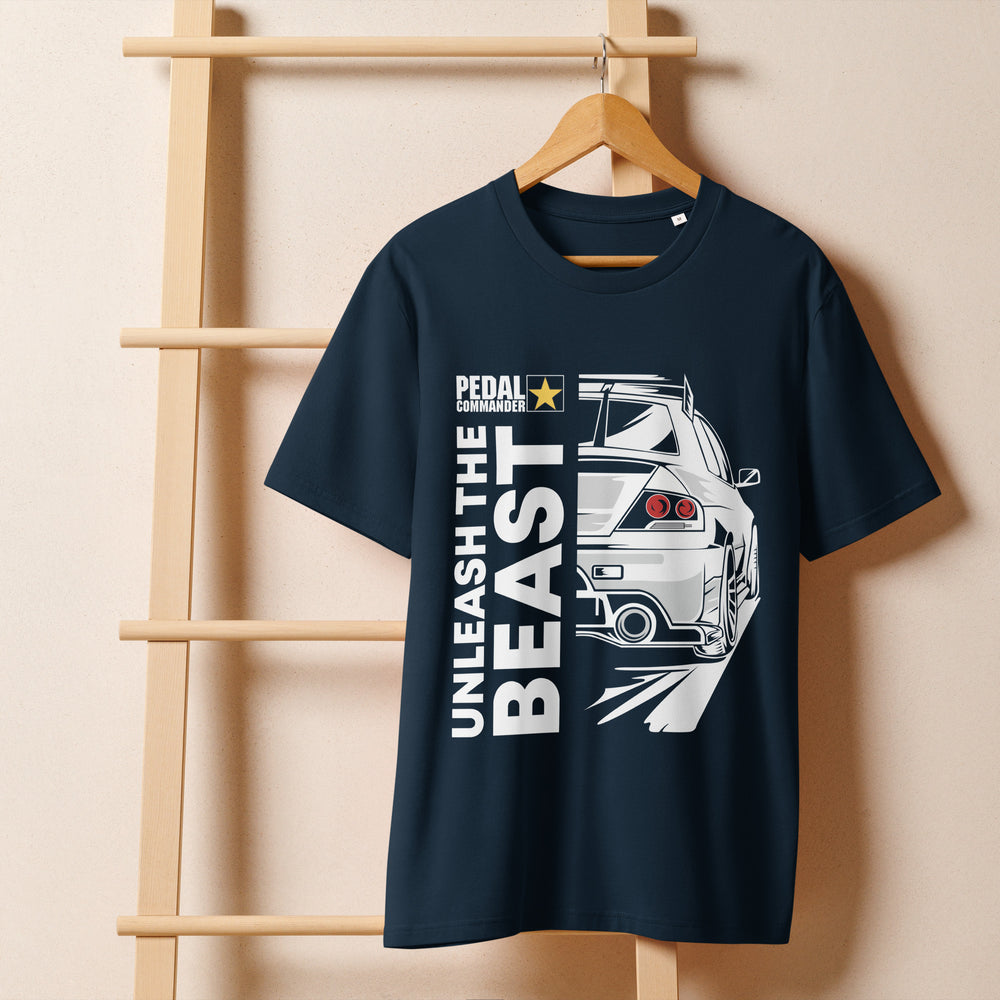 
Unisex Organic Ribbed Neck T-shirt | Unleash the Beast
